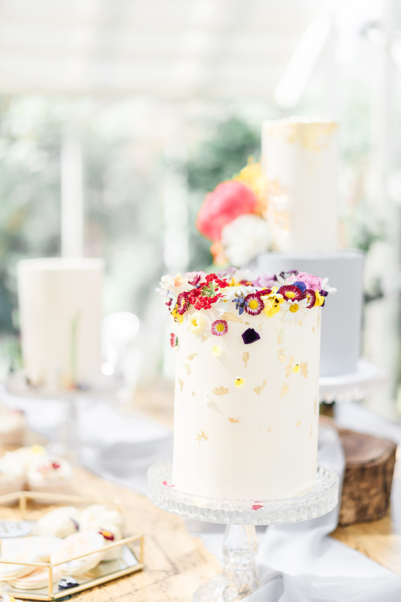 wedding cakes light and bright Cheshire wedding photographer