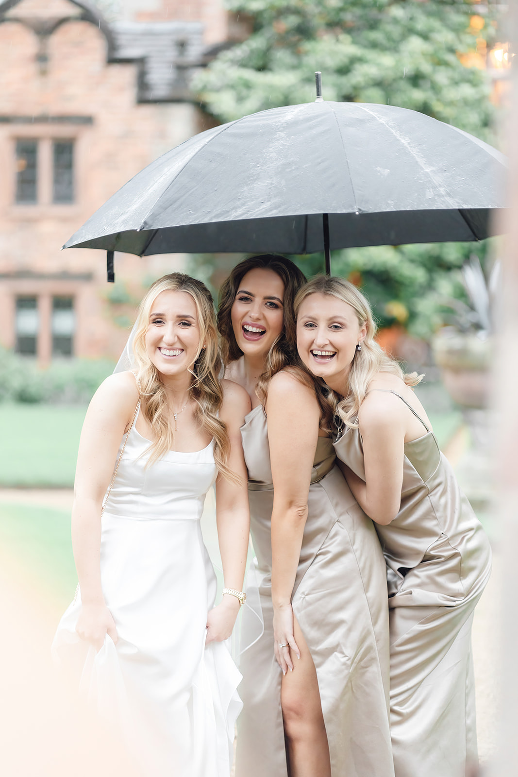 umbrella at Dorfold hall wedding