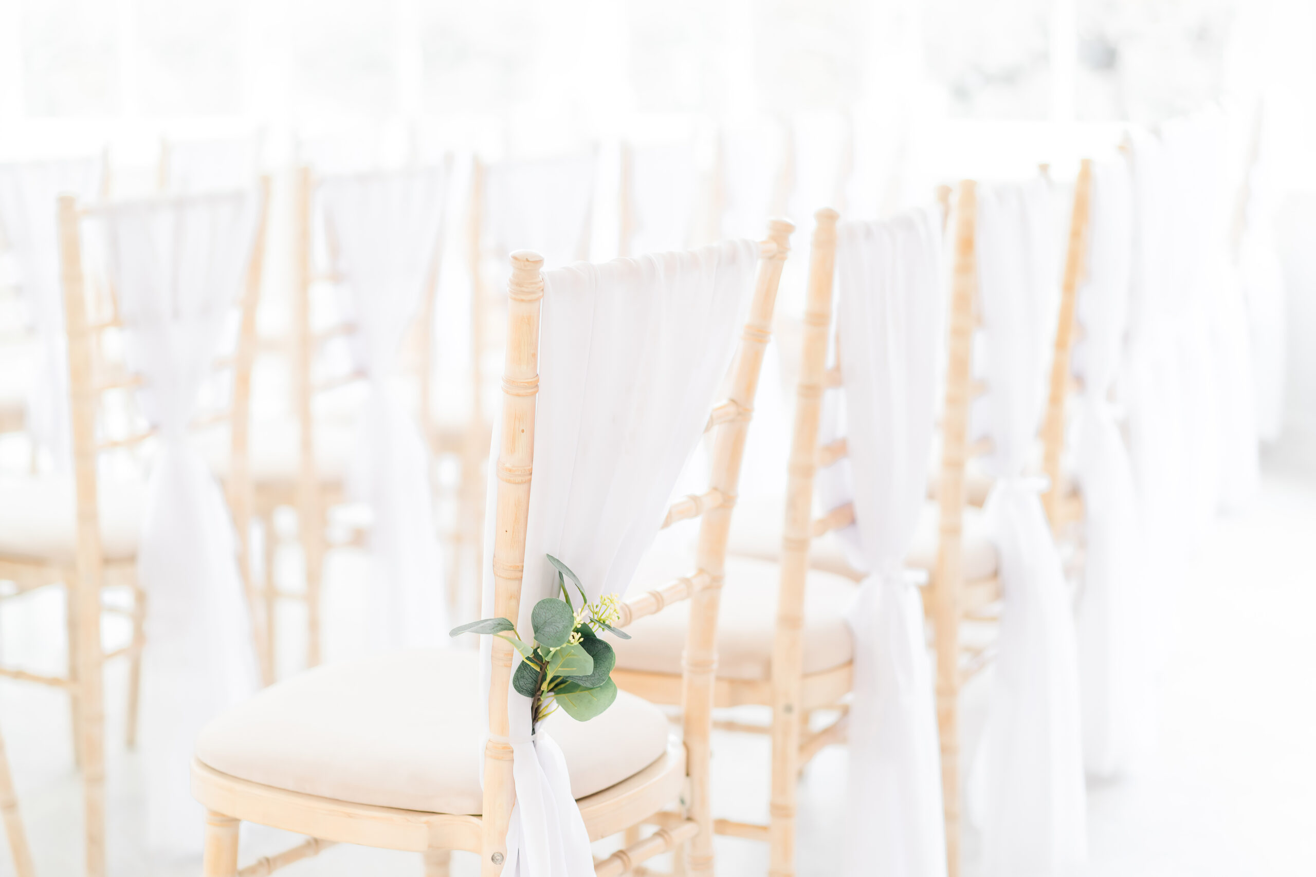 wedding chairs at Combermere Abbey