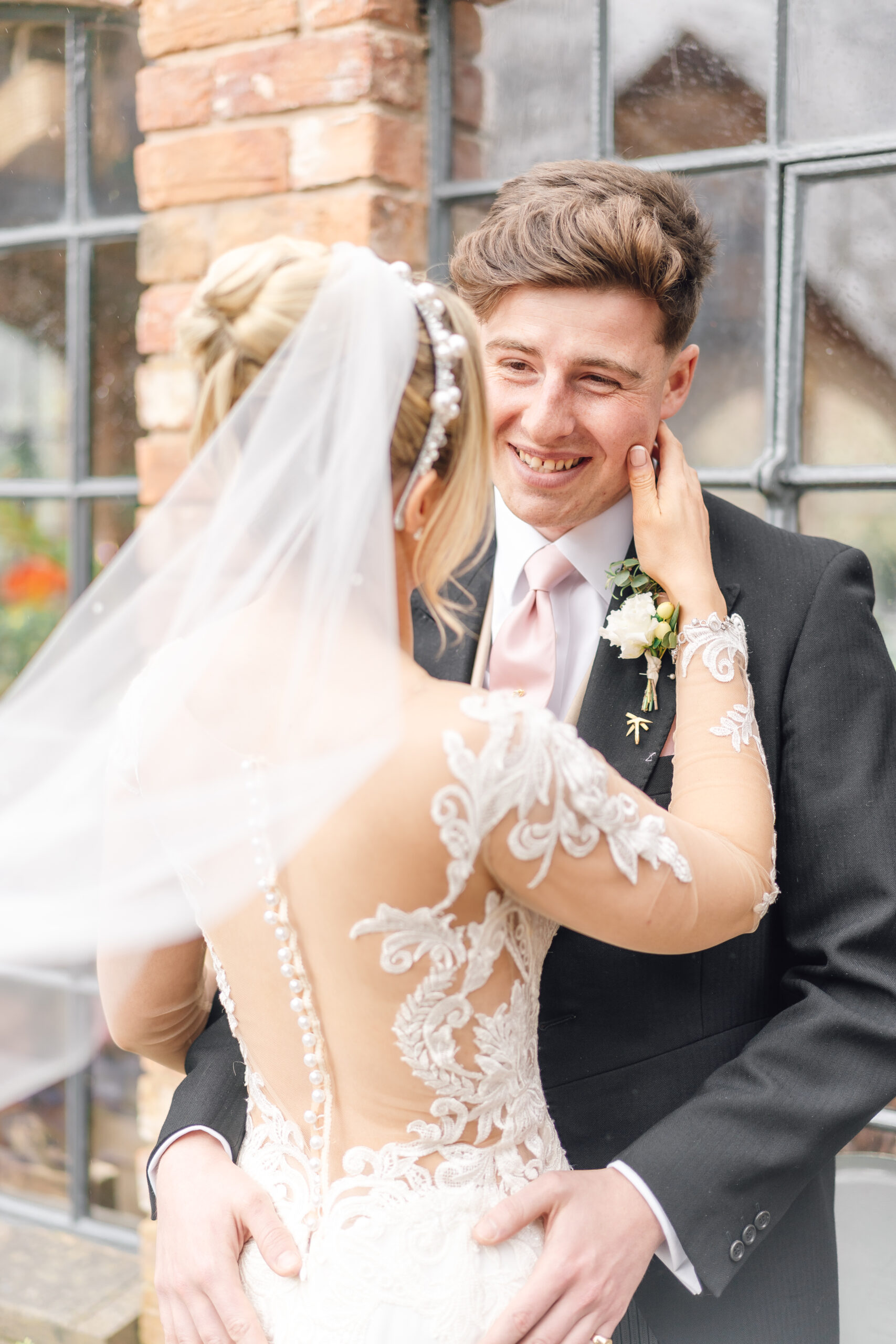 bride and groom at a Cheshire wedding
