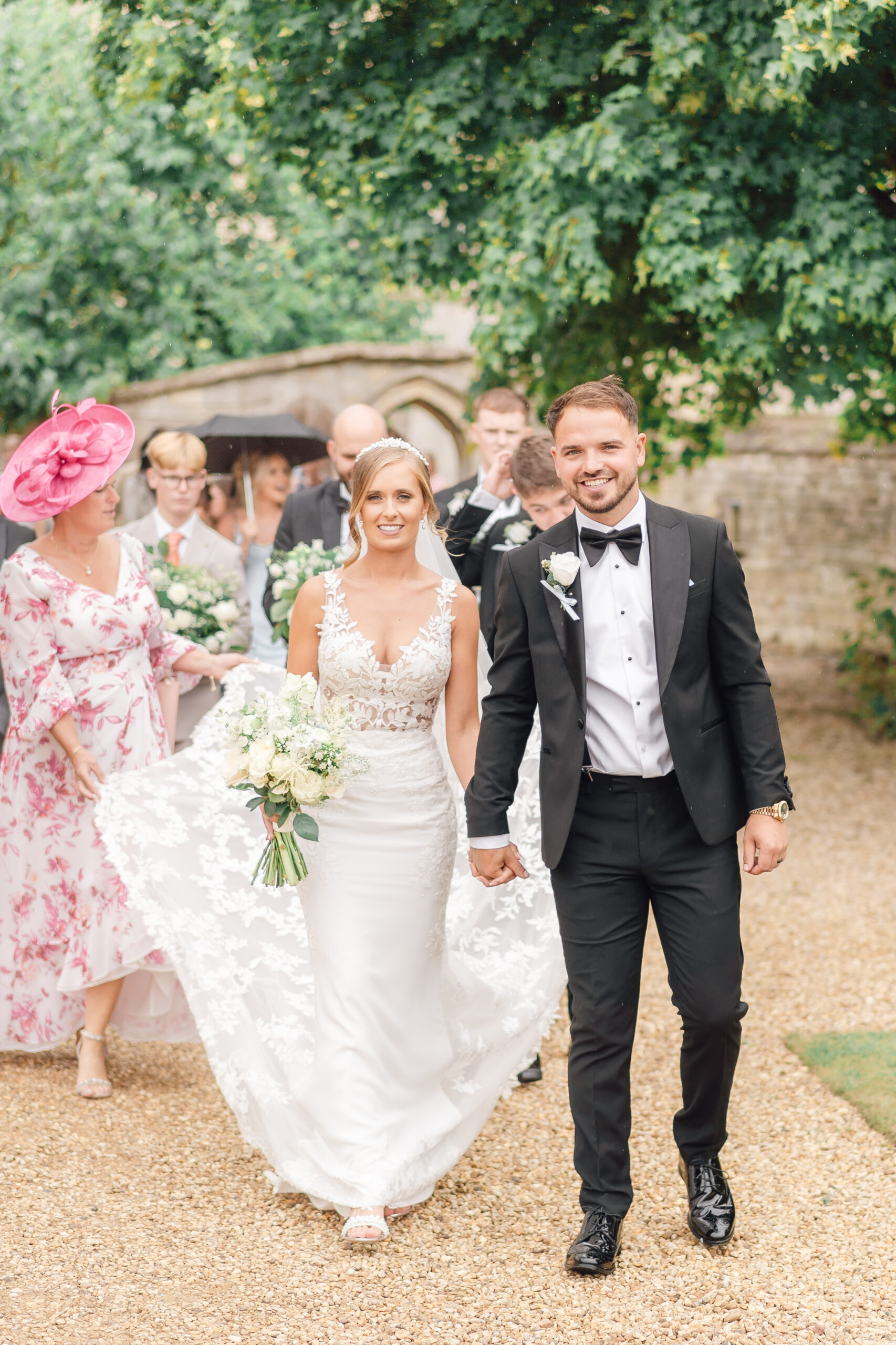 Irnham hall wedding walk