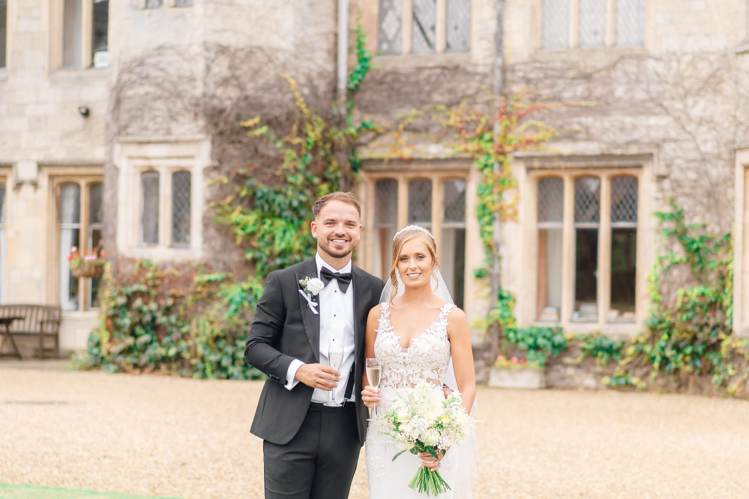 married couple at Irnham hall