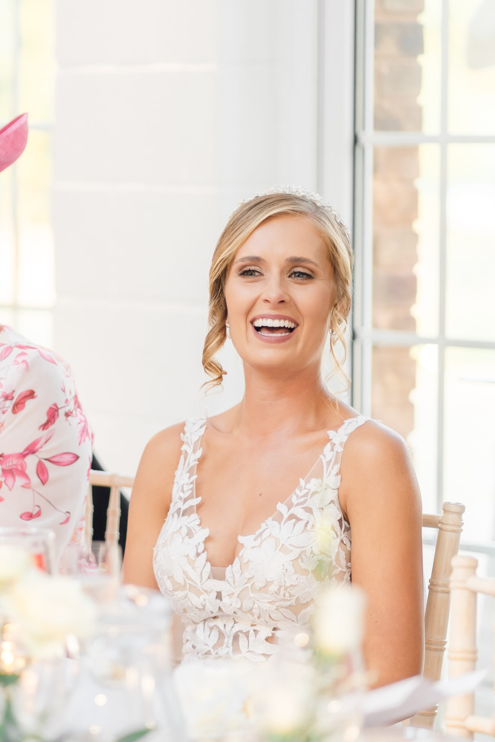 bride laughing