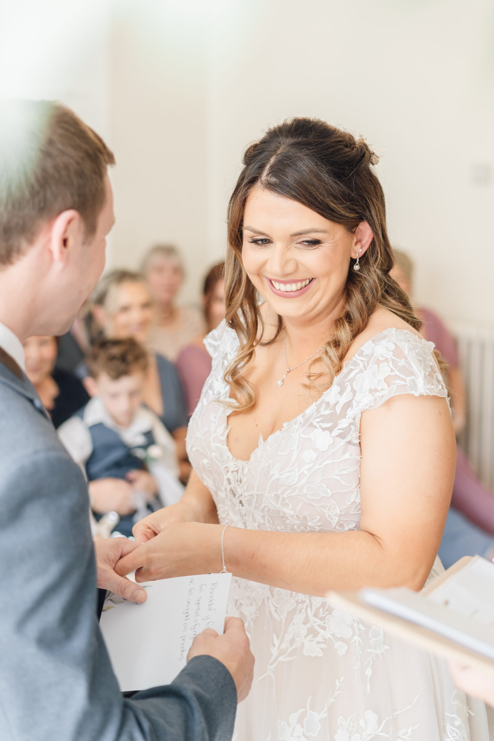 wedding ceremony laughter