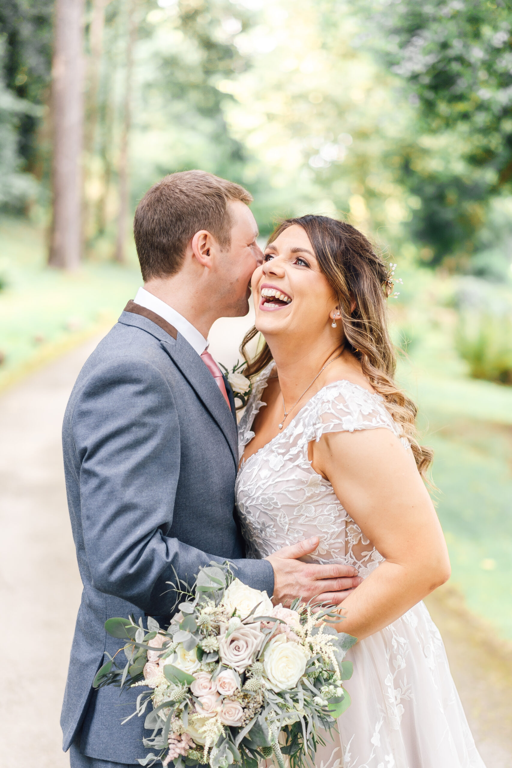 bride and groom at tan dwr hall