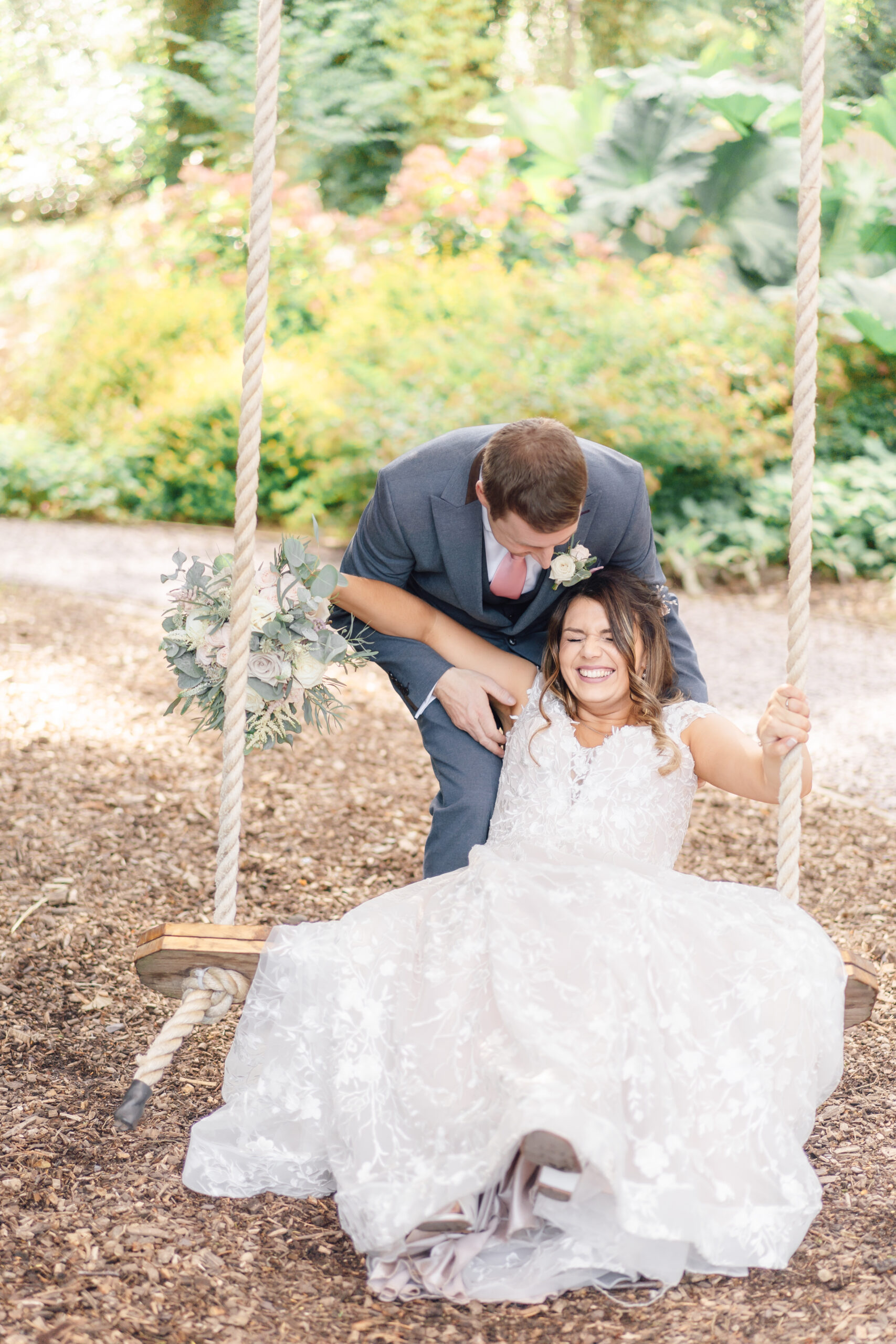 swing at tan dwr hall wedding