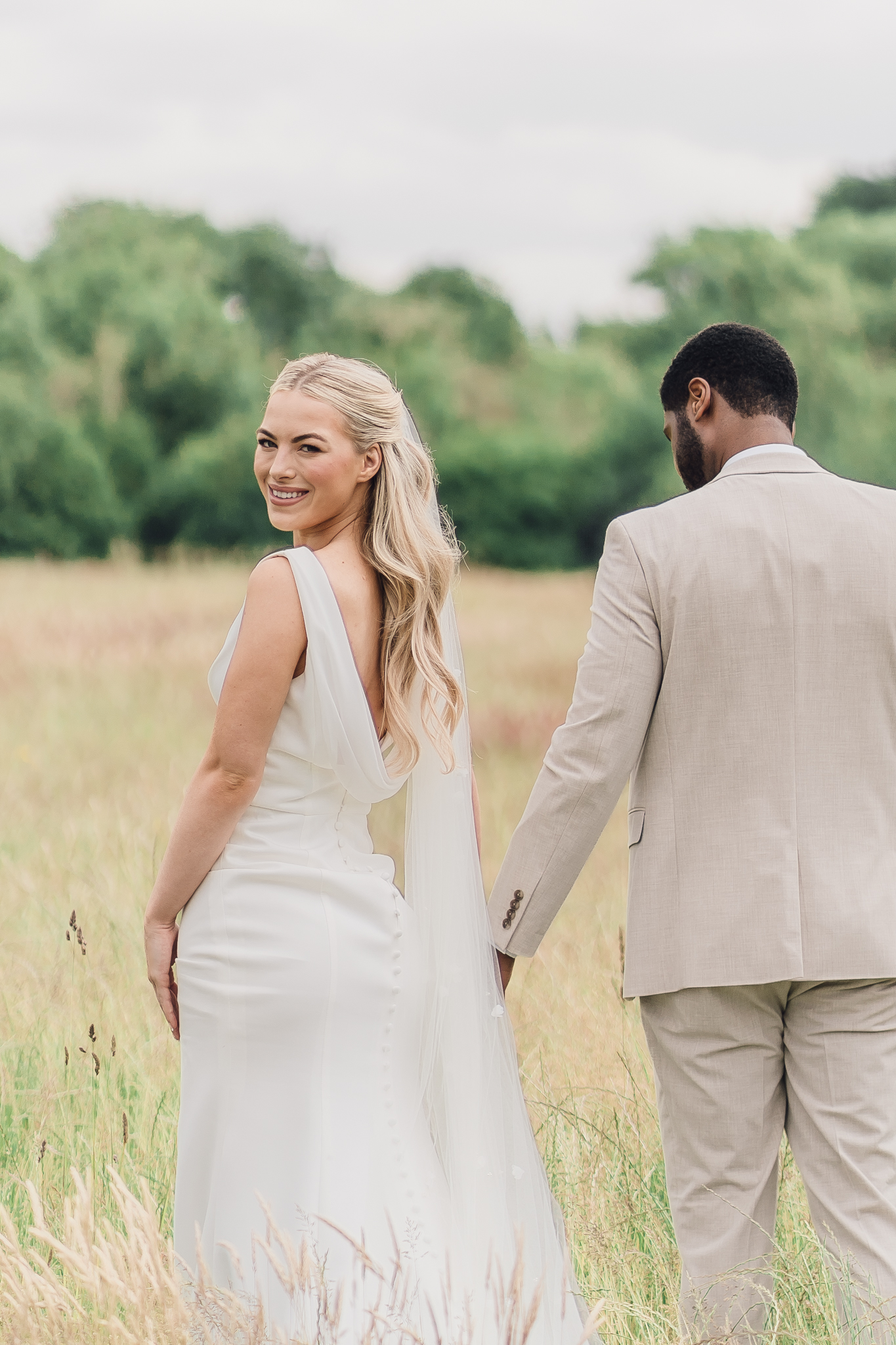 bride and groom at swanley meadows in cheshire