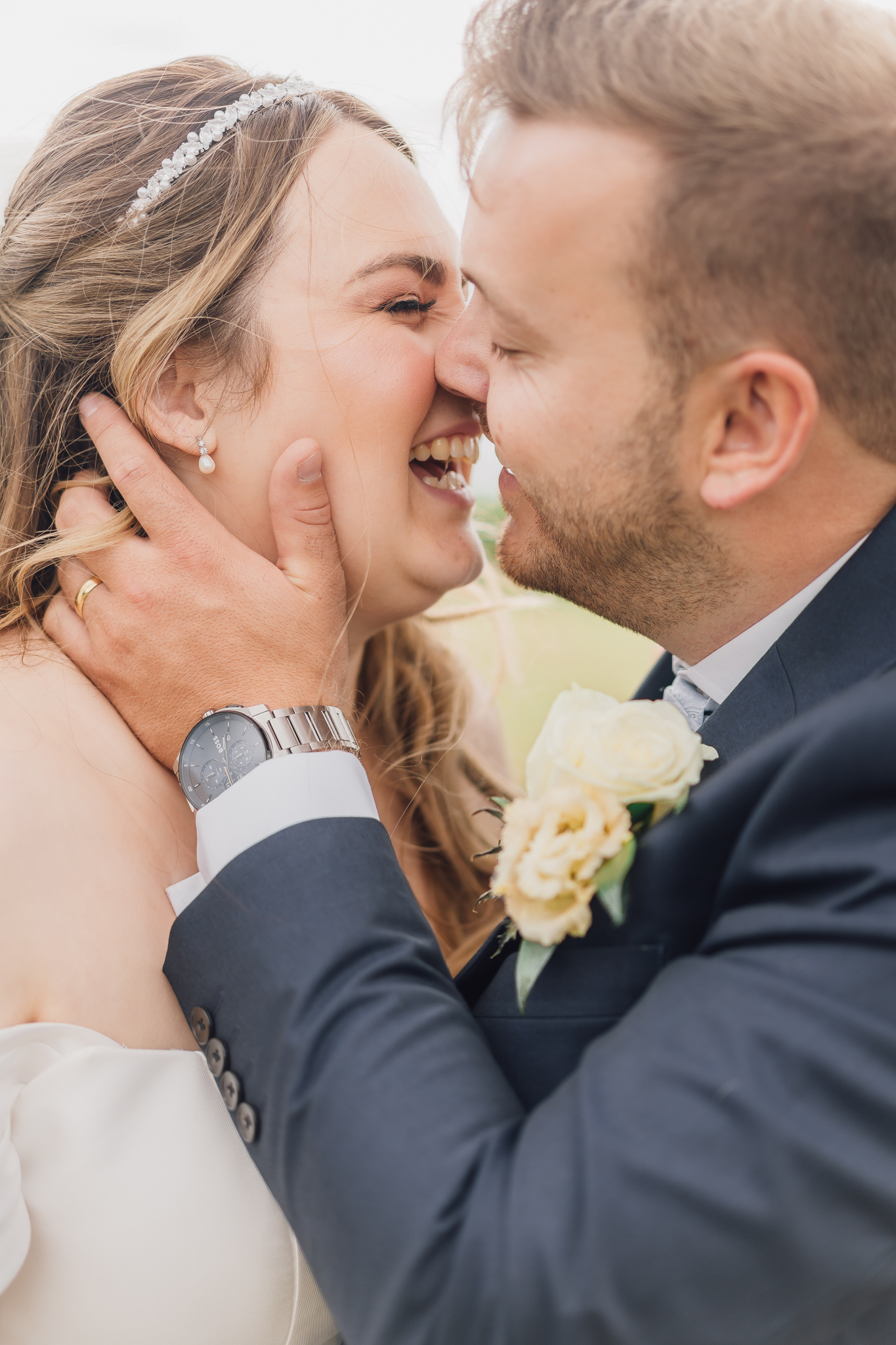 bride and groom at rutland hall hotel and spa wedding 