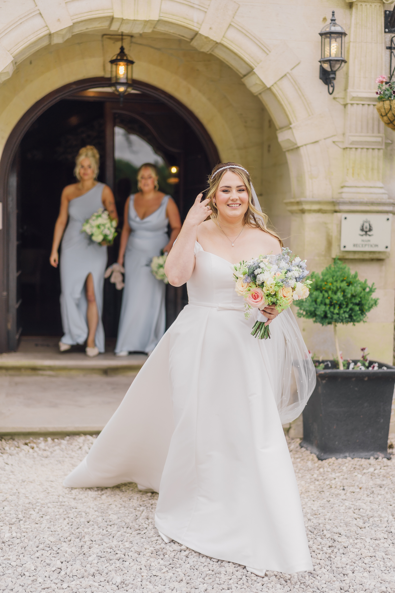 bride at rutland hall wedding taken by a light cheshire wedding photographer
