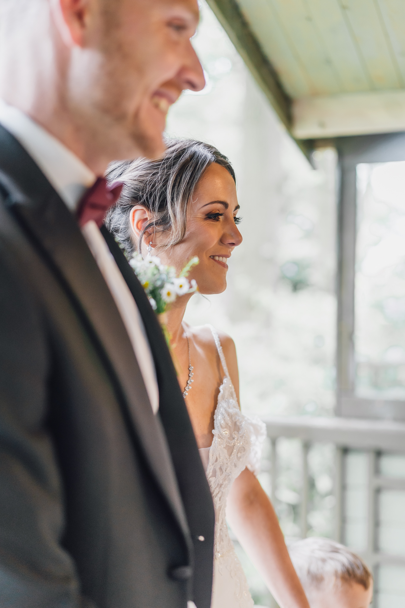 bride and groom in cheshire wedding